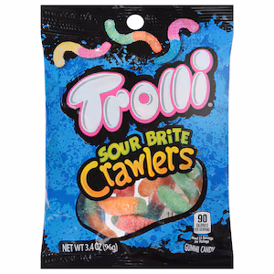 Trolli Sour Brite Crawlers, 3.4 oz. Bag